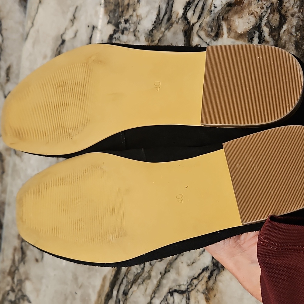 Shoe Design Suede Flats Size 40 (9) - Picture 6 of 6